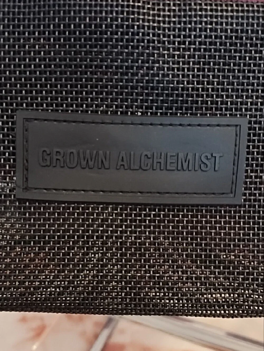Grown Alchemist Black Mesh Toiletry Bag-NWT